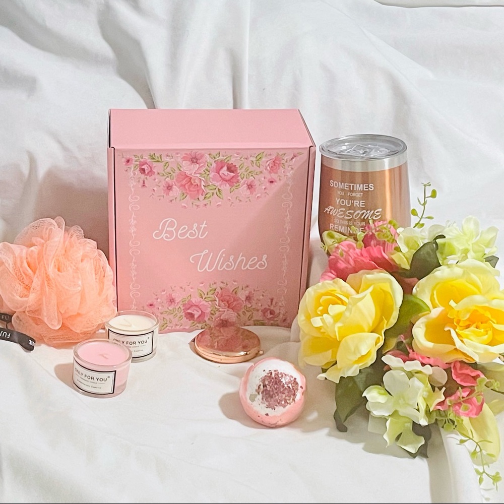 Mother's Day Spa day gift set Birthday gift box candle bath set